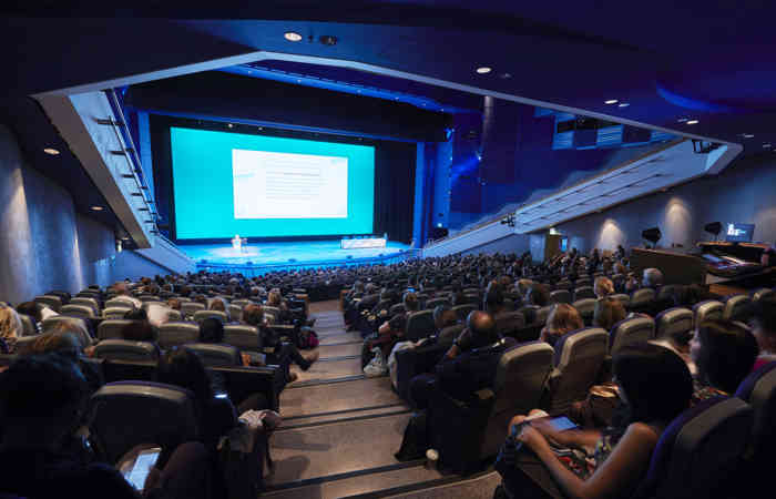 ICC, Hall 1, Conference, Technical, Multiple Screen Backdrop J11