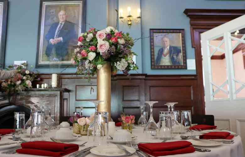 Long Room Wedding Setup 2
