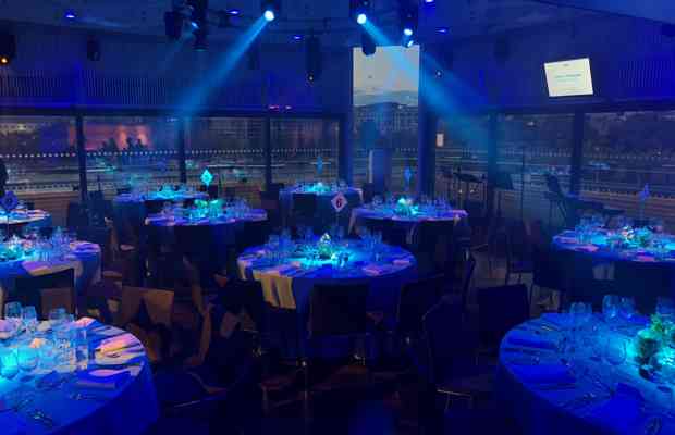 The Deck Dinner Setting With Lights 4